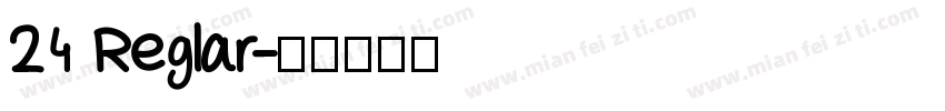 24 Reglar字体转换